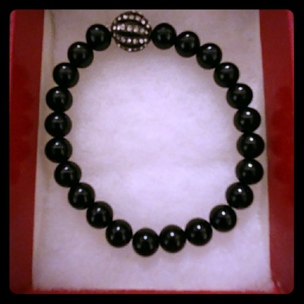 🔥CLEARANCE! Black Agate Stone Bracelet